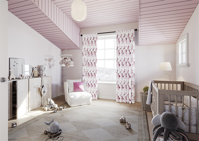 Unicorn Magic, Pink - Made to Measure Curtains - Image 7